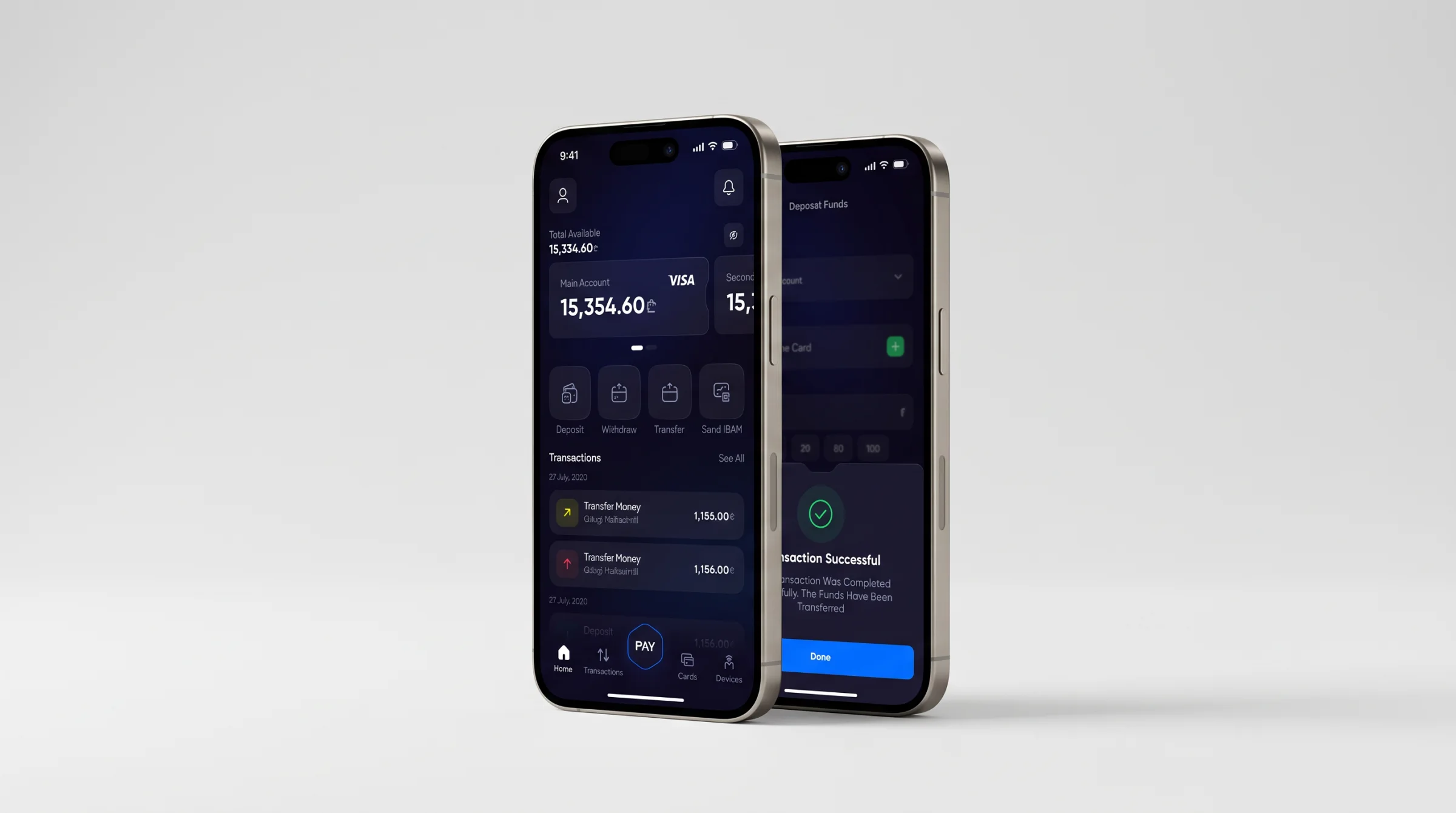 MultiPay wallet on a phone with the total balance on top